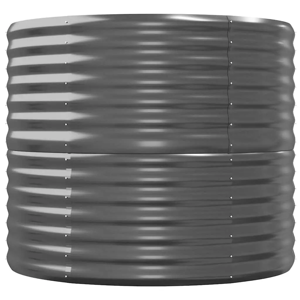 Garden Raised Bed Planter Galvanised Steel Frame Anthracite 224 x 80 x 68 cm