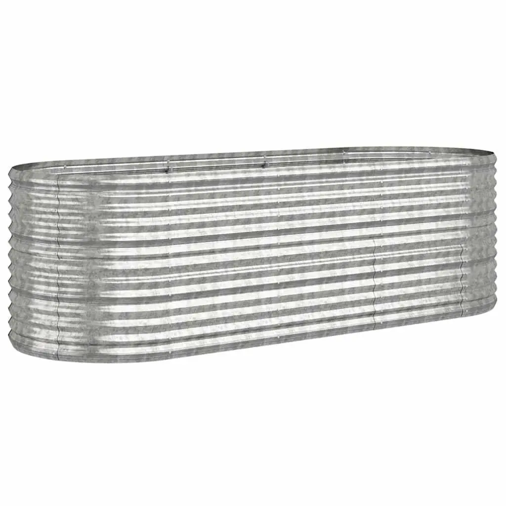 Raised Garden Bed Galvanised Steel Planter Box Outdoor 224 x 80 x 68 cm