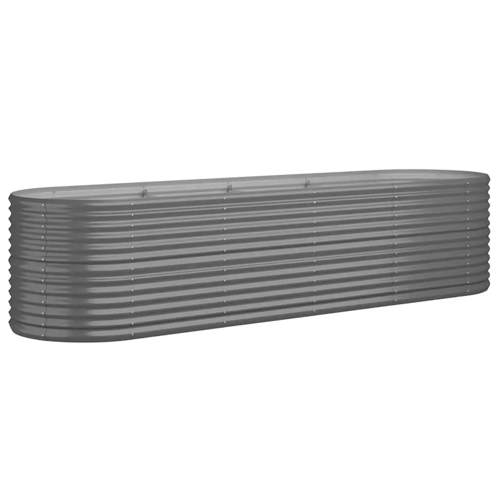 Garden Raised Bed Planter Box Galvanised Steel 296 x 80 x 68 cm
