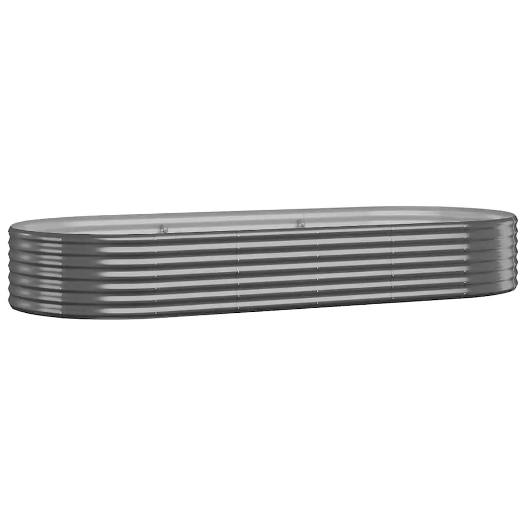 Raised Garden Bed Planter Anthracite Steel Frame 249 x 100 x 36 cm
