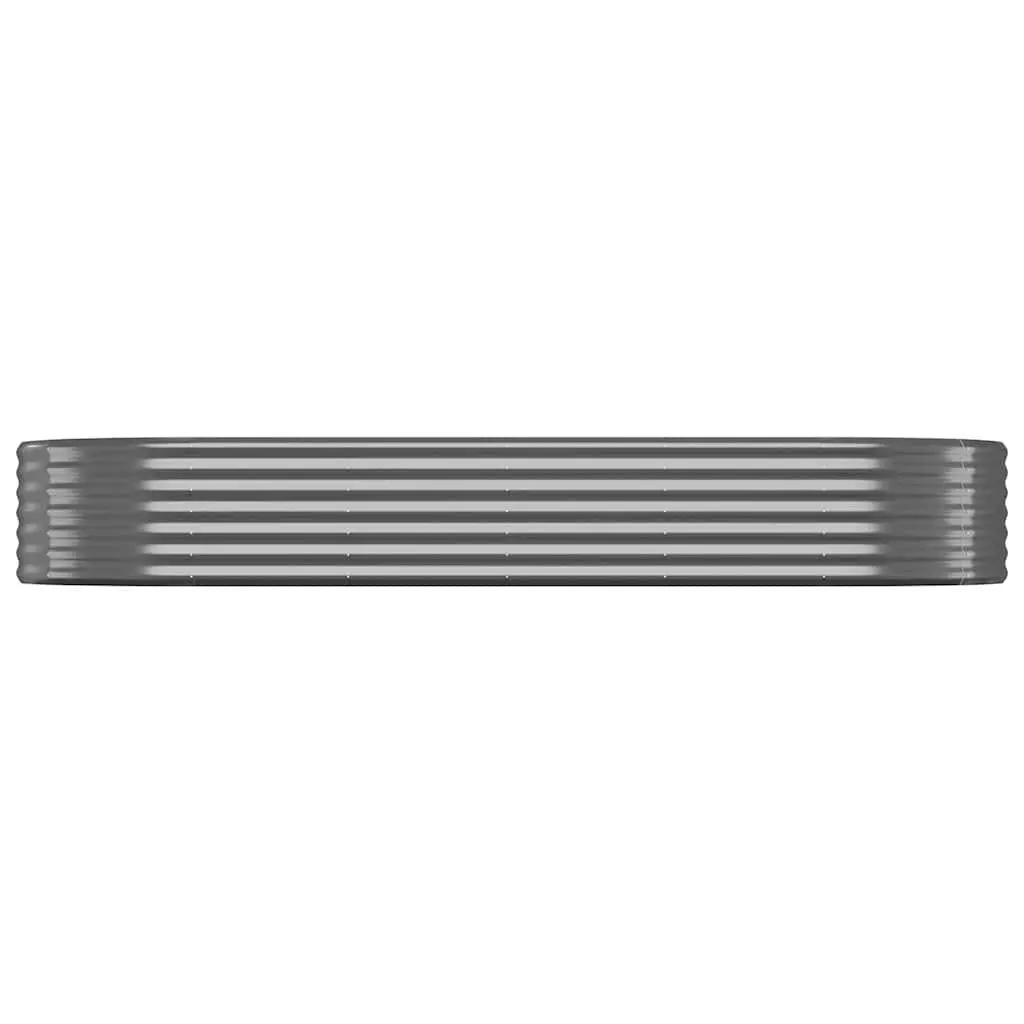 Raised Garden Bed Planter Anthracite Steel Frame 249 x 100 x 36 cm