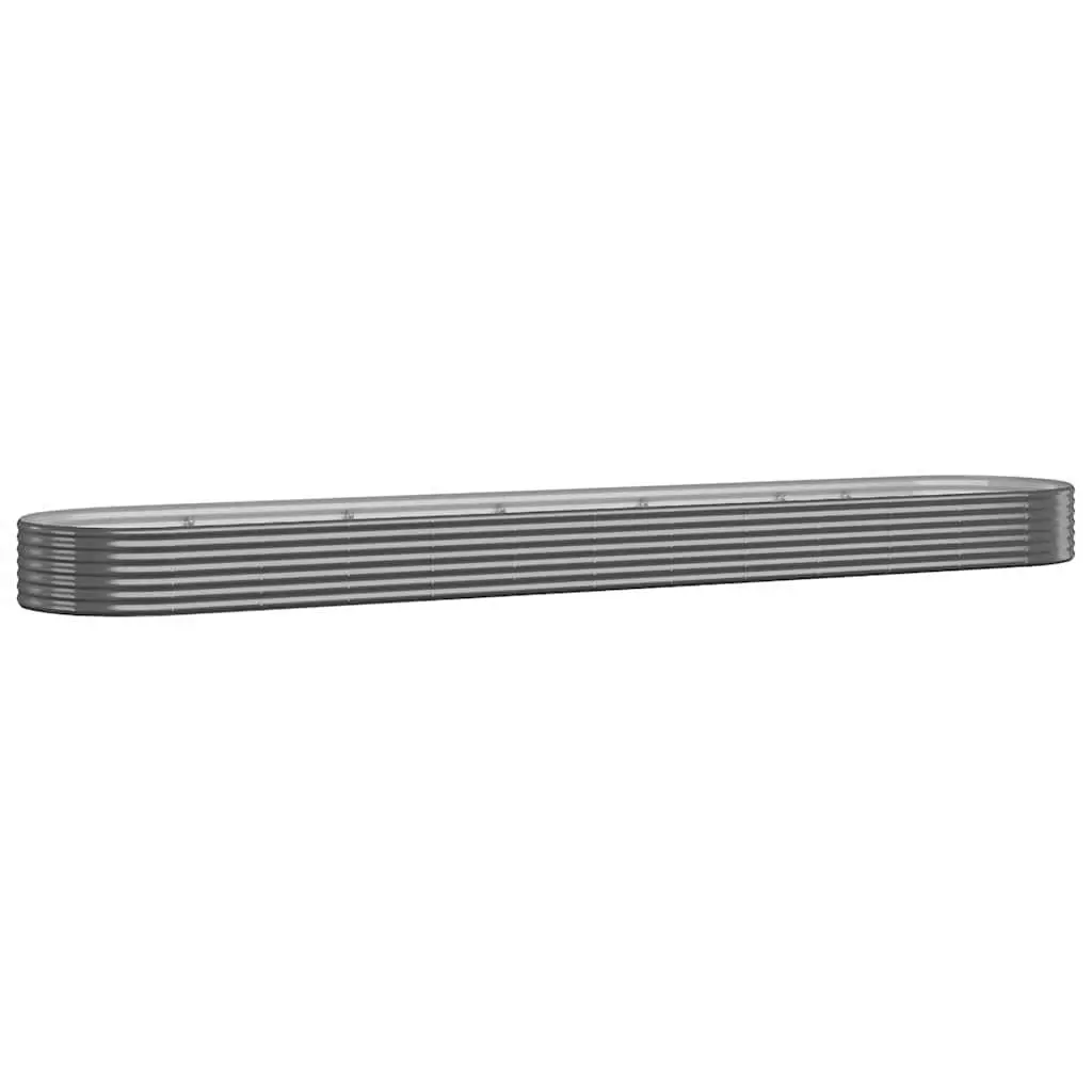 Raised Bed Outdoor Planter Steel Frame Anthracite 507x100x36cm