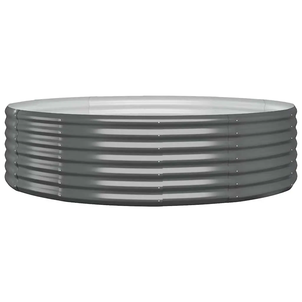 Garden Raised Bed Planter Box Galvanised Steel Frame 140 x 140 x 36 cm