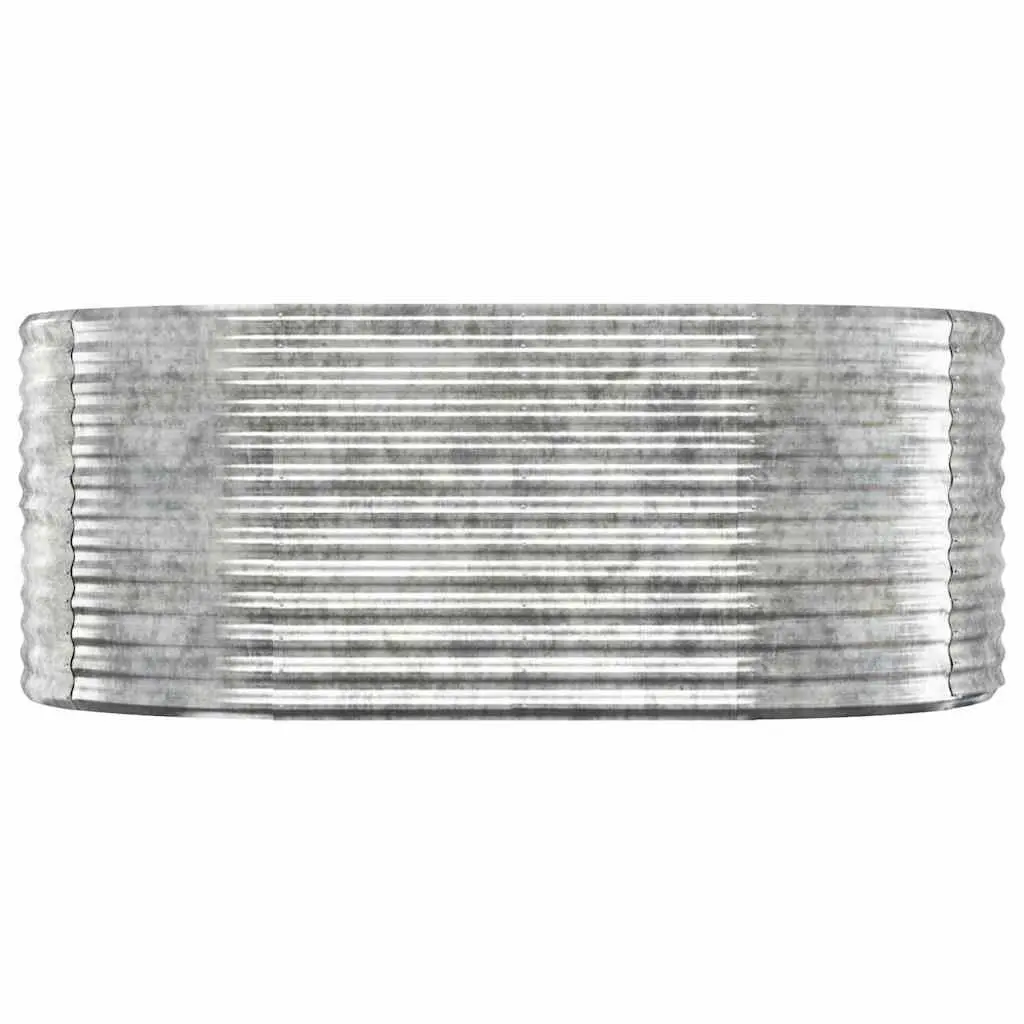 Galvanised Steel Raised Garden Bed Planter Sturdy Outdoor 175 x 100 x 68 cm