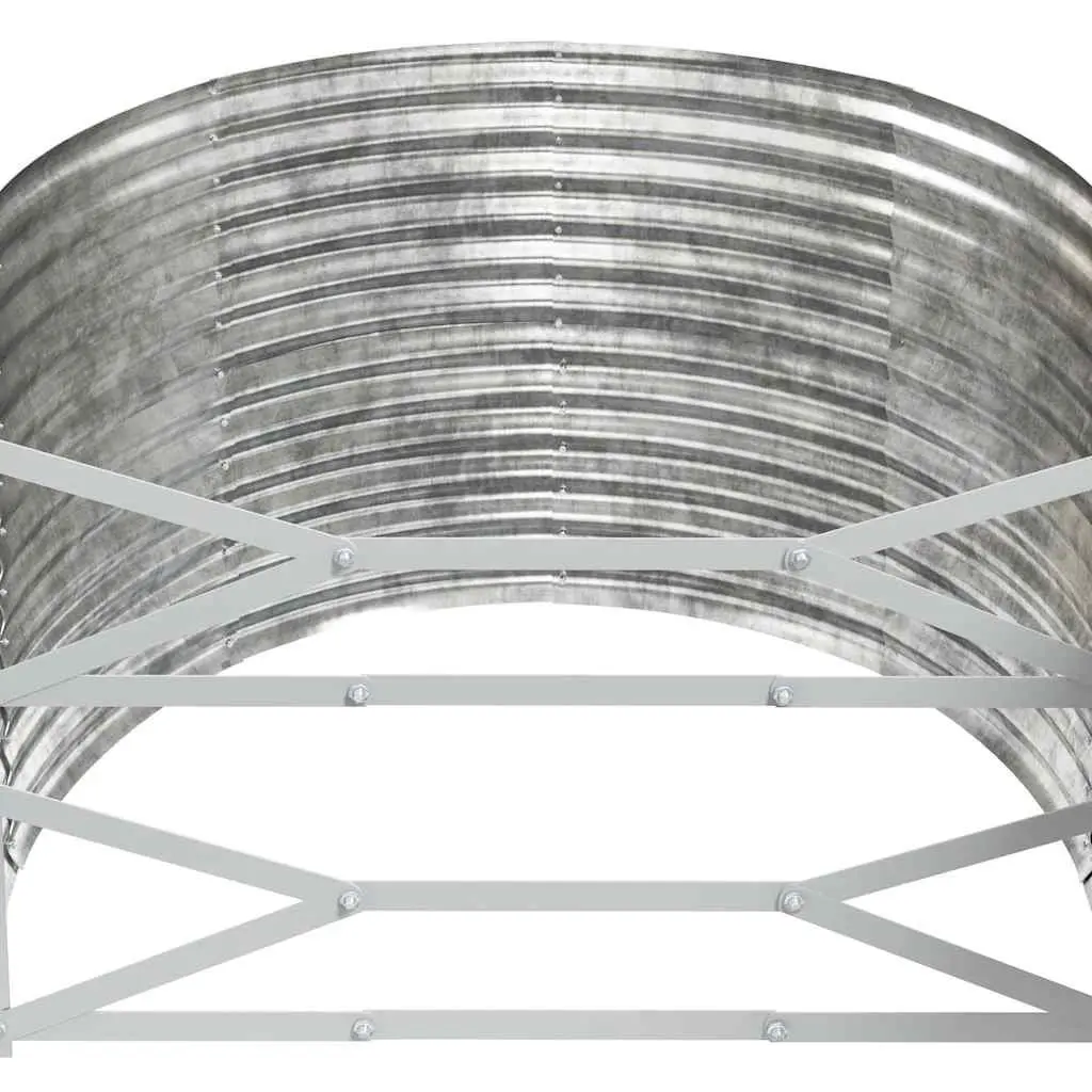 Galvanised Steel Raised Garden Bed Planter Sturdy Outdoor 175 x 100 x 68 cm