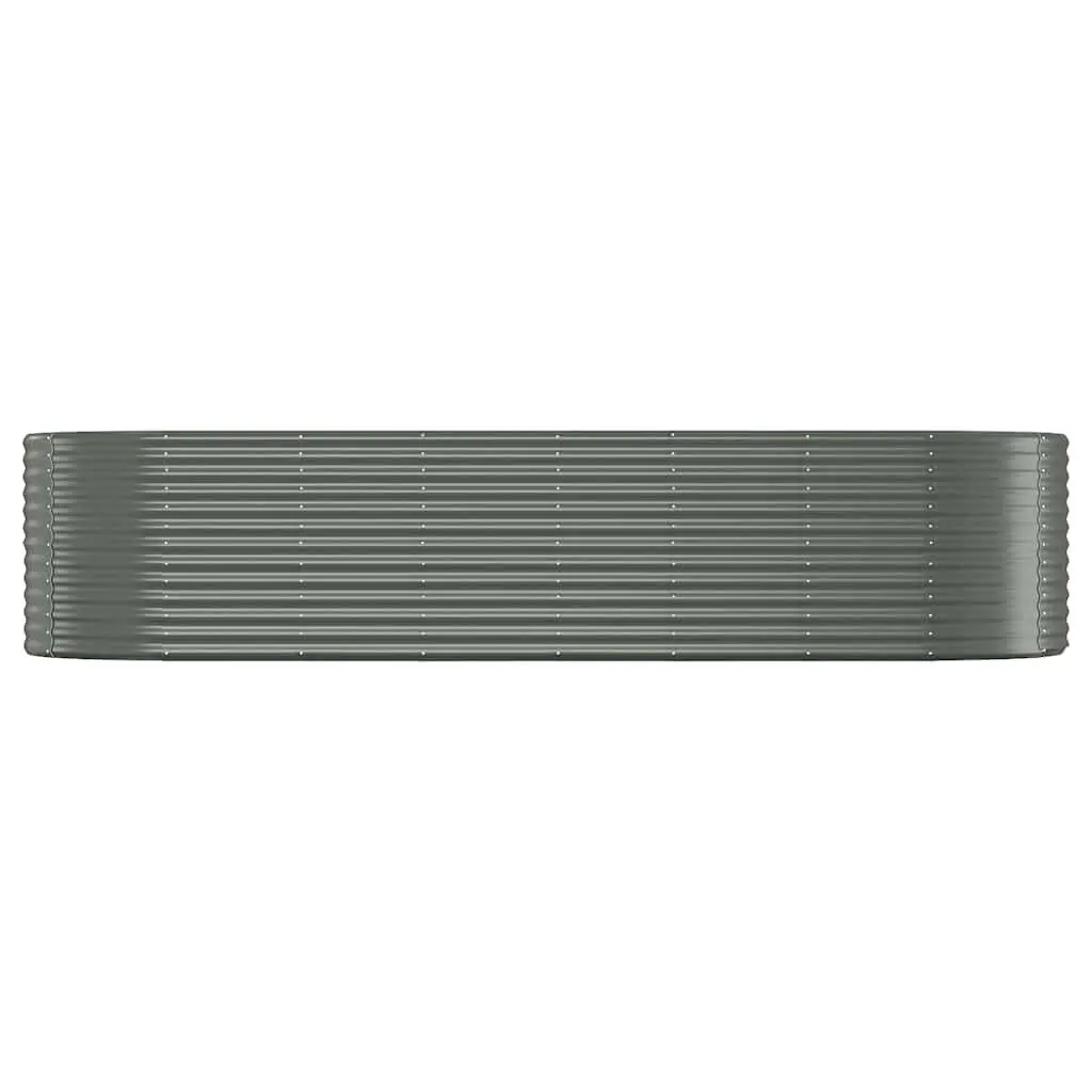 Garden Raised Bed Galvanised Steel Planter Box Weather Resistant 322 x 100 x 68 cm