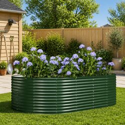 Your Friendly Green Raised Garden Bed for Planting