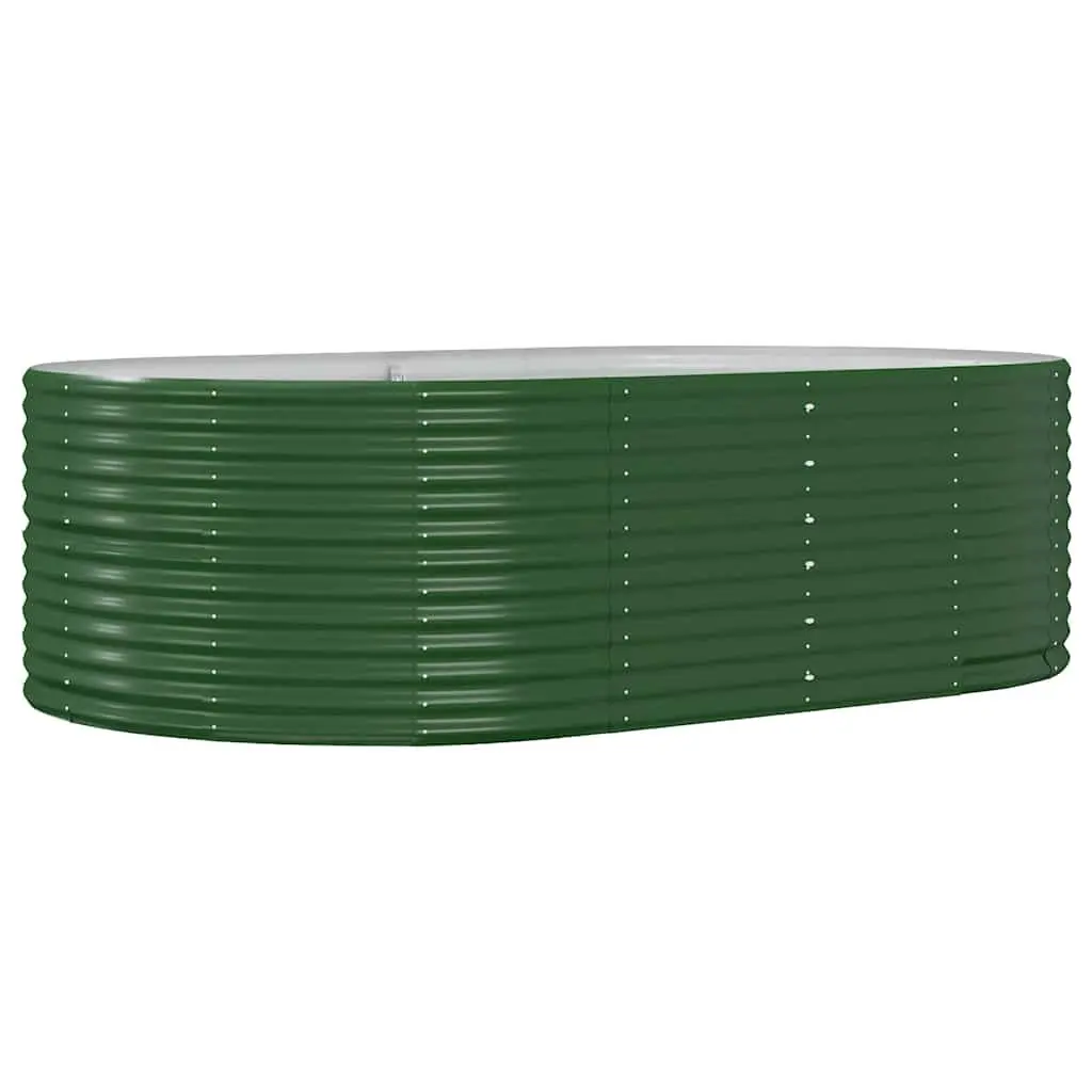Raised Garden Bed Green 212x140x68cm Galvanised Steel Planter Box Outdoor