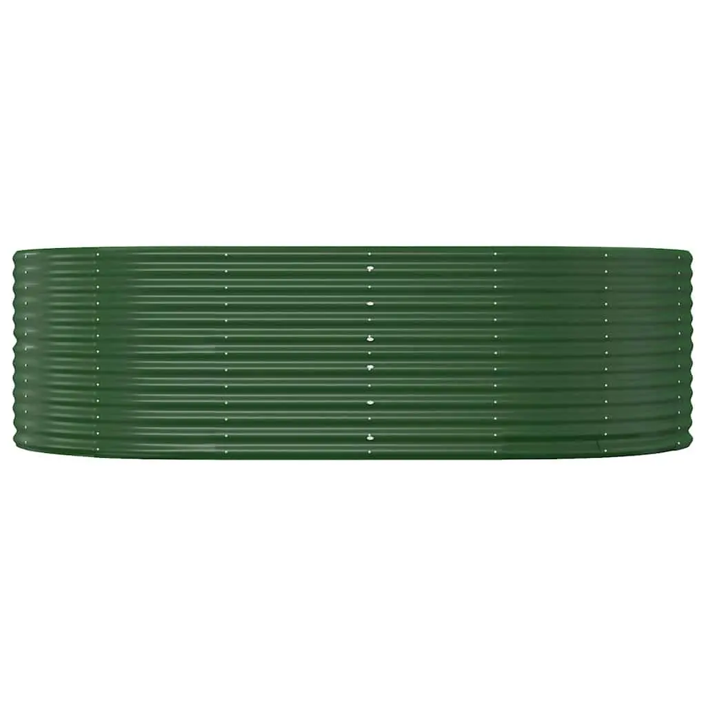 Raised Garden Bed Green 212x140x68cm Galvanised Steel Planter Box Outdoor