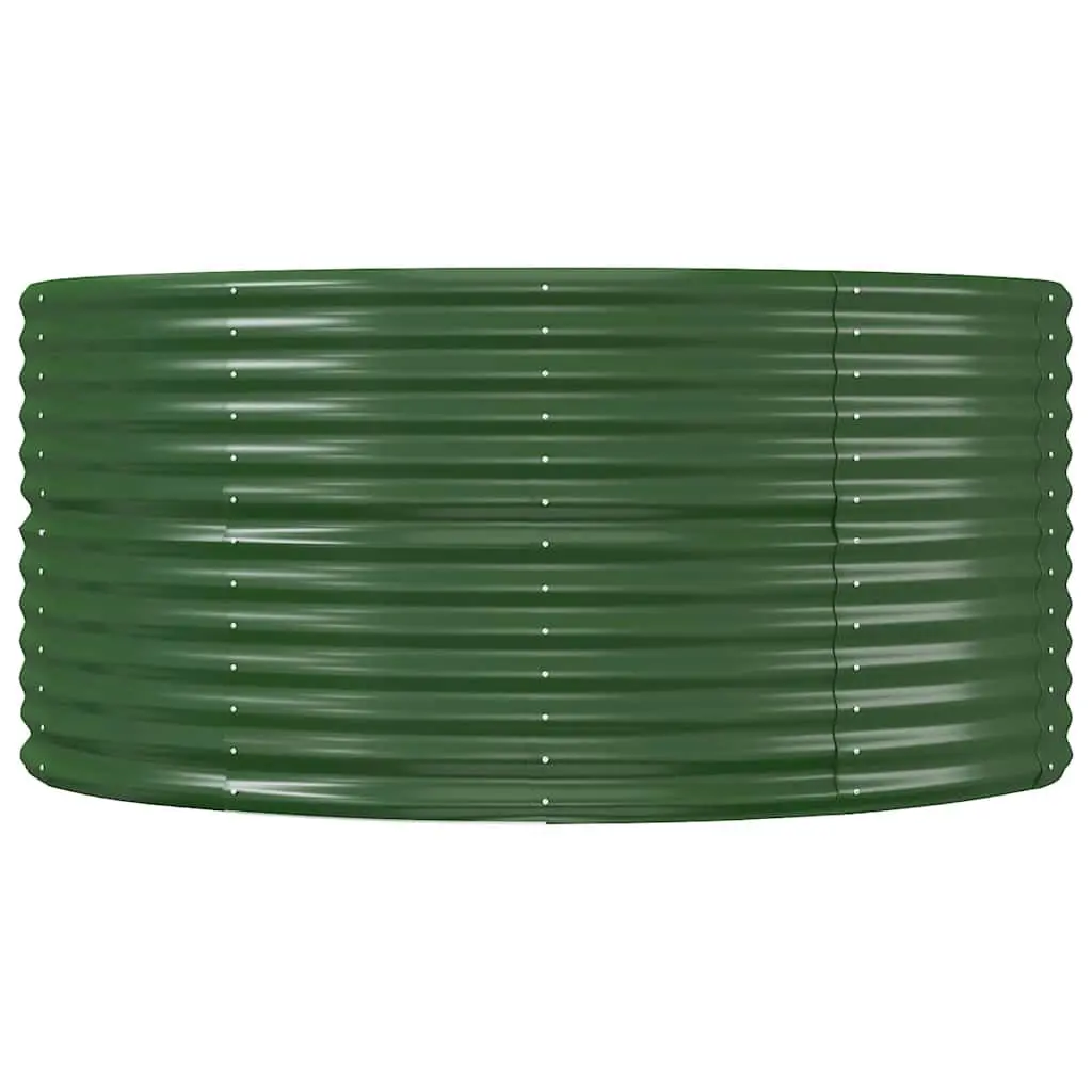 Raised Garden Bed Green 212x140x68cm Galvanised Steel Planter Box Outdoor
