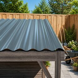 Your Solution: 12 Galvanised Steel Metal Roof Panels 60x36cm