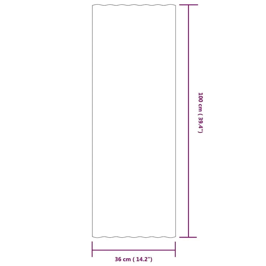 Metal Roof Panels Corrugated Ribbed Grey 100x36cm 12 Piece