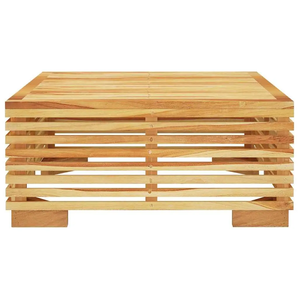 Garden Coffee Table Solid Teak Wood Sturdy 69.5x69.5x31cm Outdoor Patio Furniture
