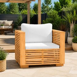 Your Friendly Garden Sofa Chair with Cream Cushions