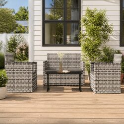 Create Your Cozy Outdoor Space with a 4-Piece Lounge Set