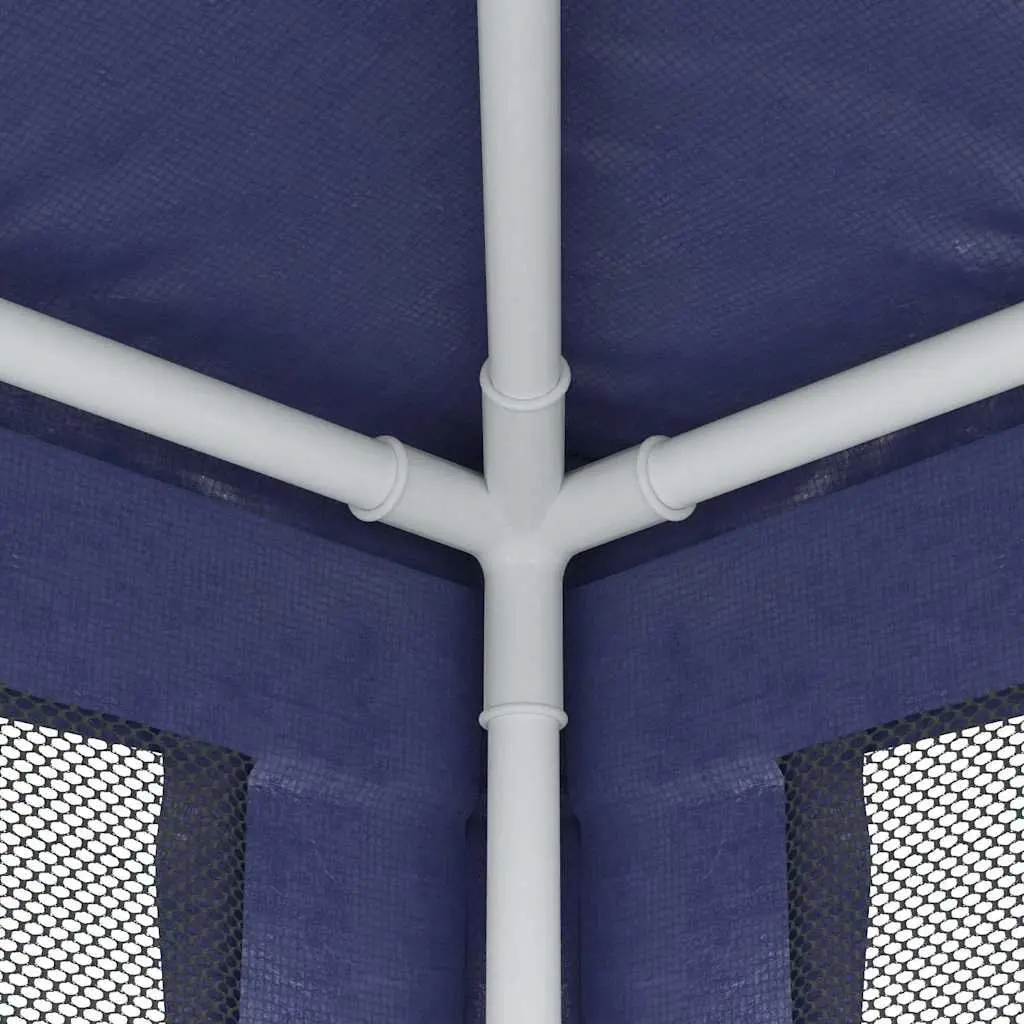 Party Tent Blue 2.5x2.5m Outdoor Gazebo with Mesh Sidewalls