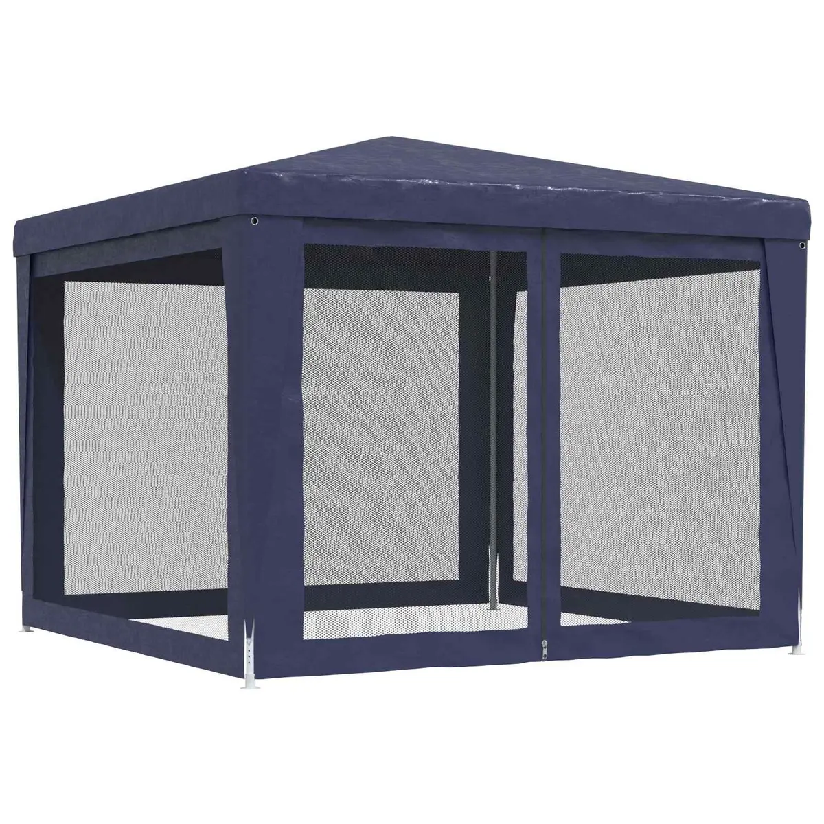 Party Tent Blue 3x3m Outdoor Gazebo Canopy Pavilion with Mesh Sidewalls