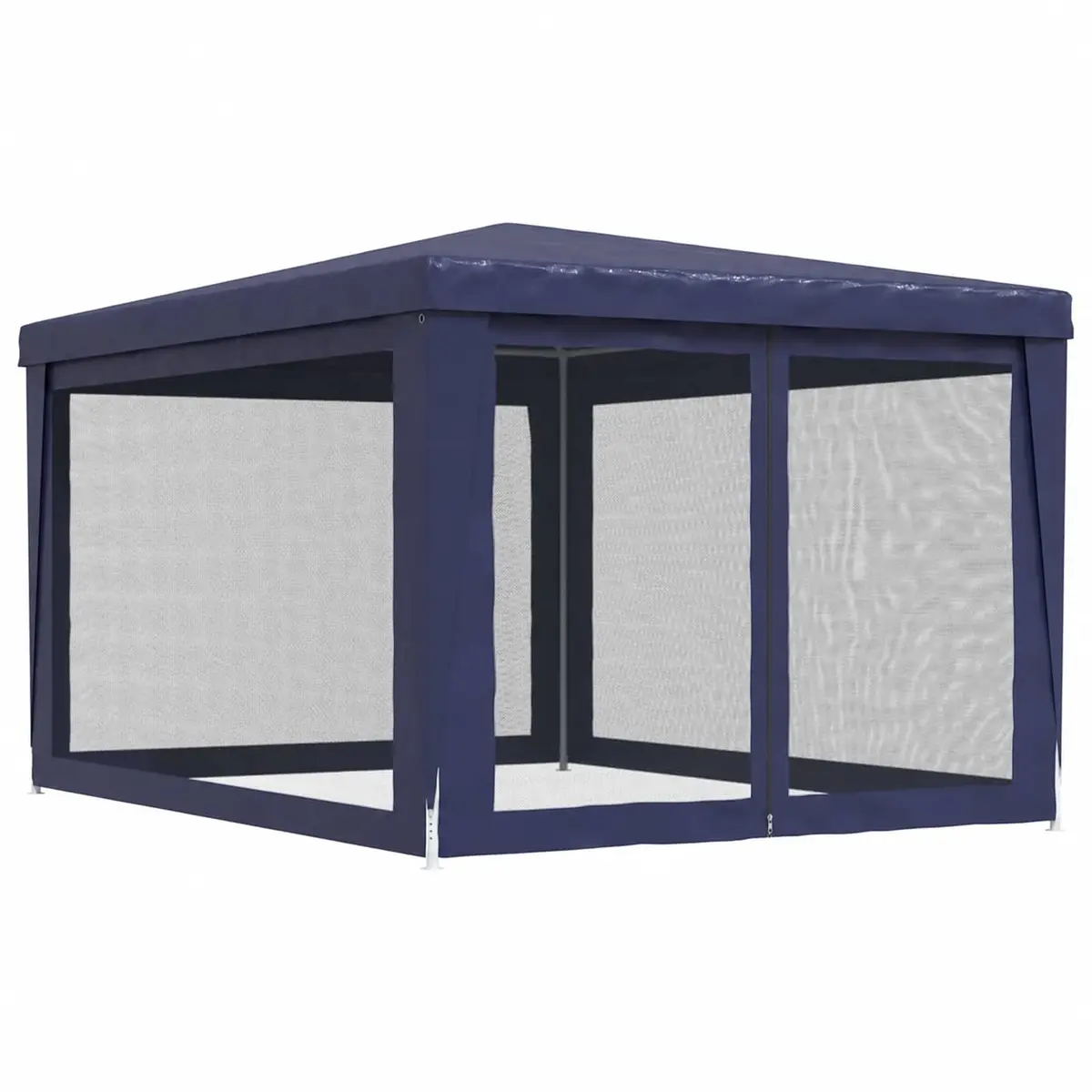 Party Tent Gazebo Blue 3x4m Outdoor Canopy with Mesh Sidewalls