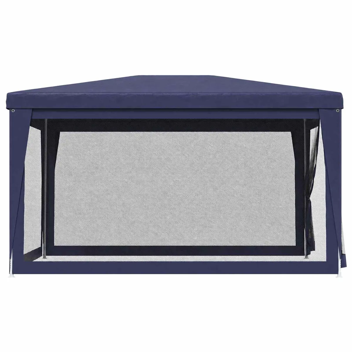 Party Tent Gazebo Blue 3x4m Outdoor Canopy with Mesh Sidewalls
