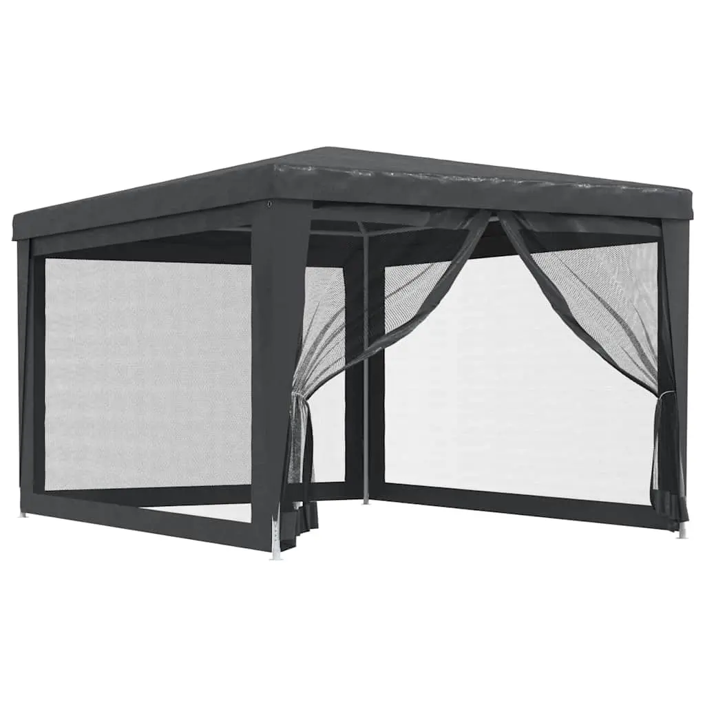 Party Tent Gazebo Mesh Sidewalls 3x4m Outdoor Canopy Garden Shelter