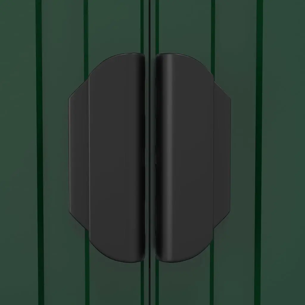 Garden Shed Green Galvanised Steel 192x108x223cm