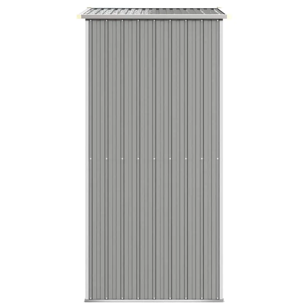 Garden Shed Light Grey Galvanised Steel Outdoor Storage 192x108x223cm