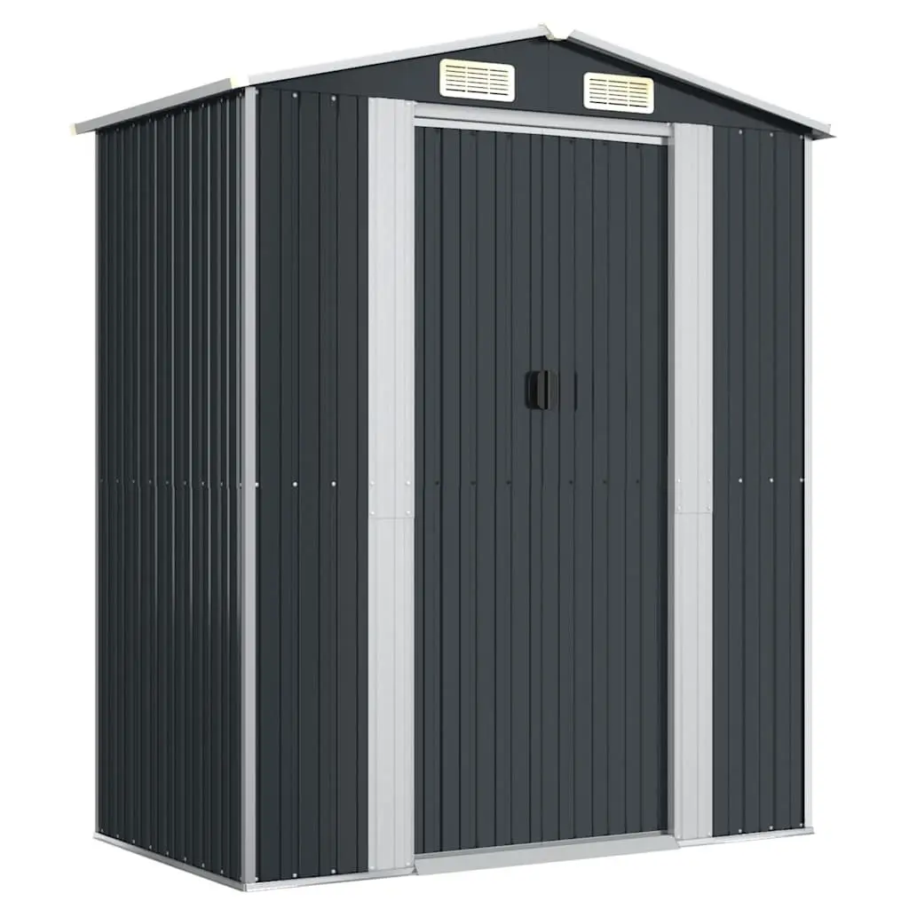 Garden Shed Anthracite Galvanised Steel 192x108x223cm