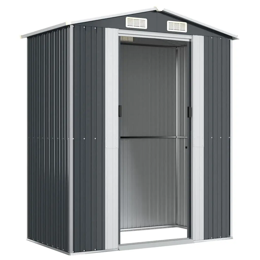 Garden Shed Anthracite Galvanised Steel 192x108x223cm