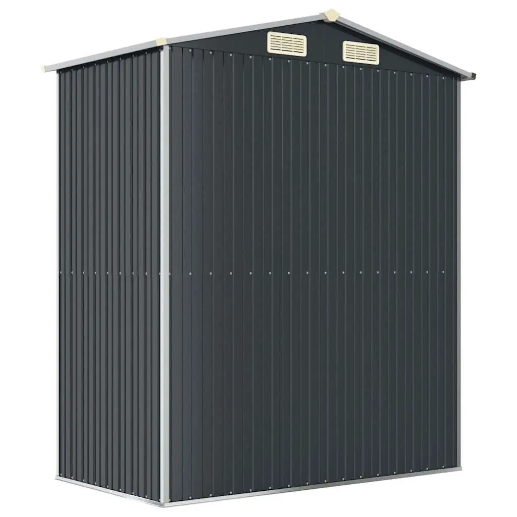 Garden Shed Anthracite Galvanised Steel 192x108x223cm