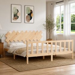 Your Solid Pine King Bed Frame 183x203 cm for Comfort