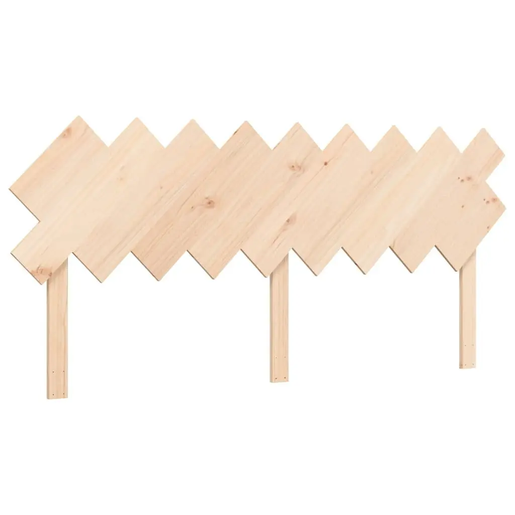 King Bed Frame Solid Pine Wood 183x203 cm with Plywood Slats