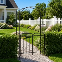 Your Friendly Garden Arch with Gate 108x45x235cm