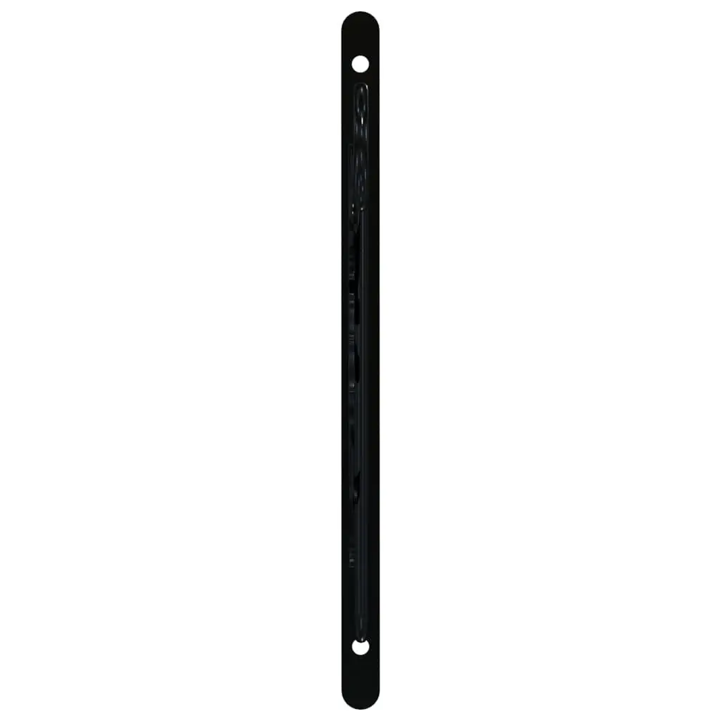 Hanging Basket Brackets Steel Black 4 Piece Garden Patio Plant Flower Pot Hook