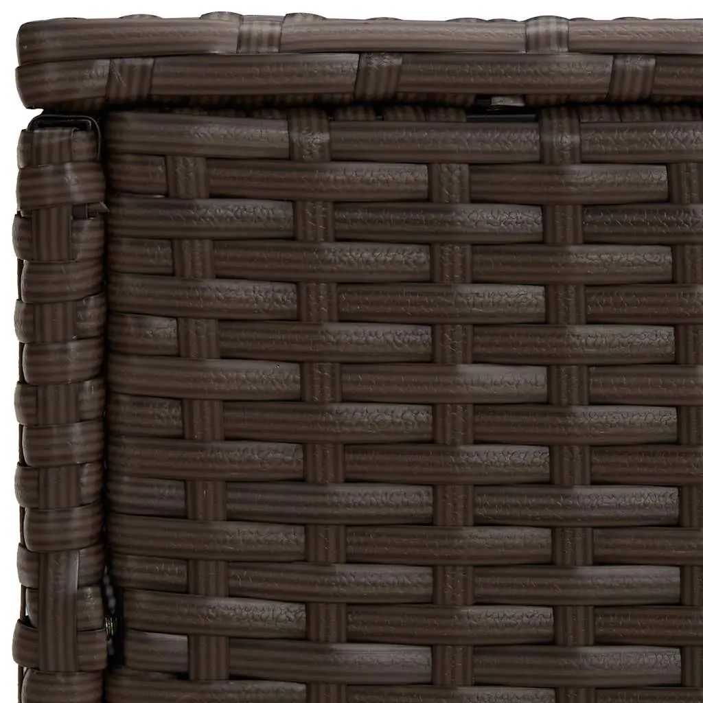 End Tables Set of 3 Brown Rattan Different Sizes Shapes Outdoor
