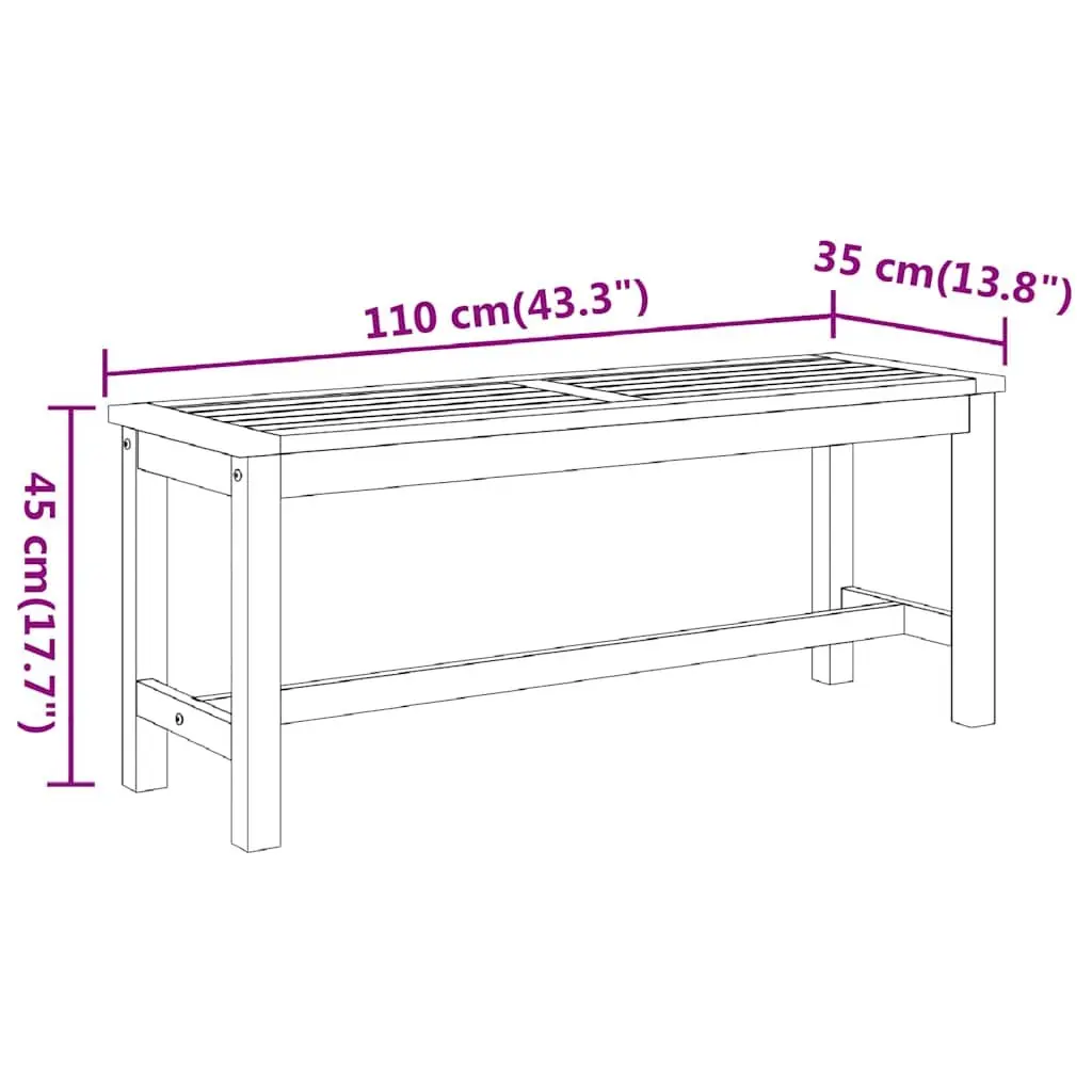 Bench for Indoor and Outdoor Use