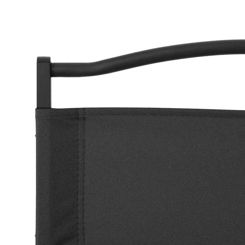 Camping Chairs Lightweight Portable Folding Black 2 Piece