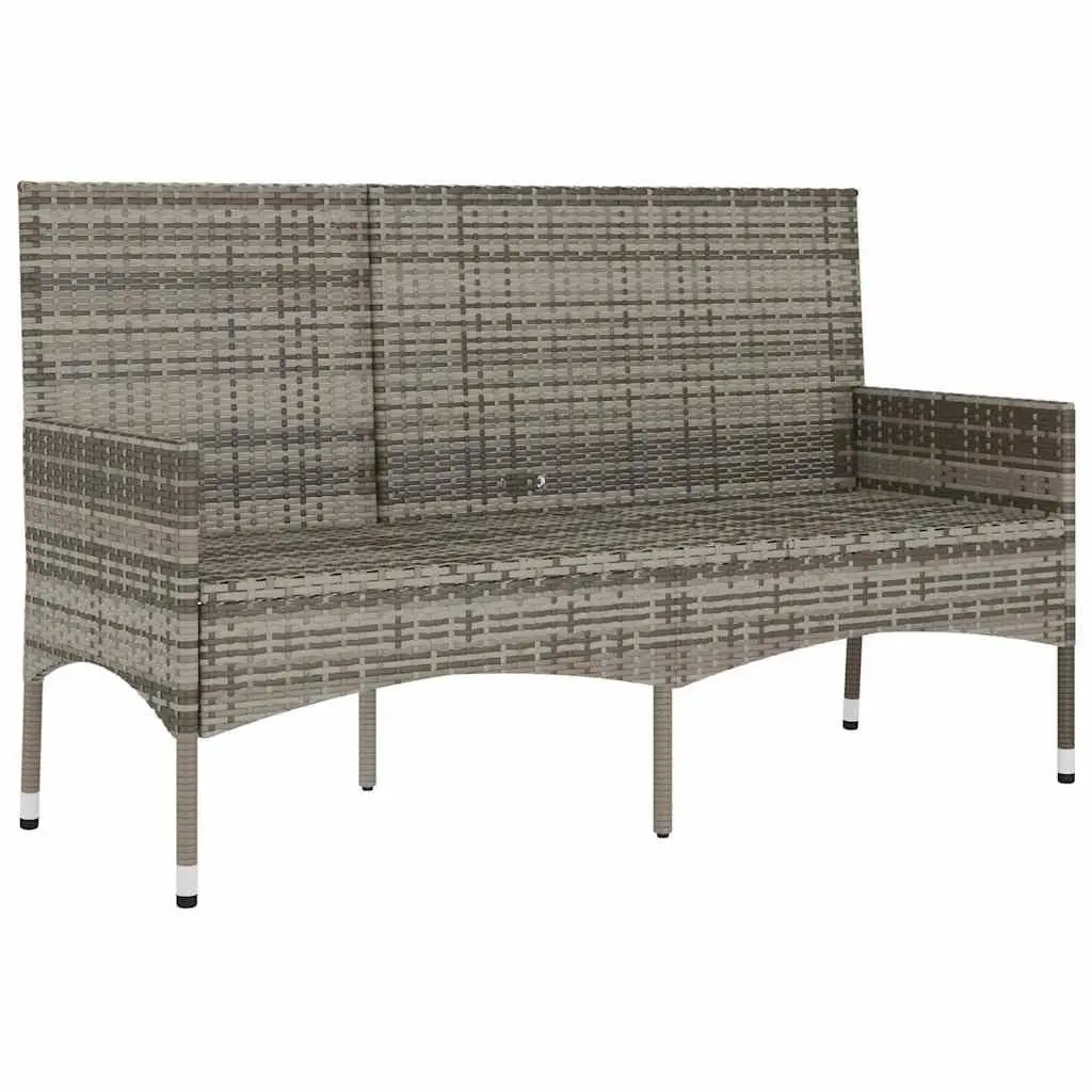 3-Seater Garden Bench with Cushions