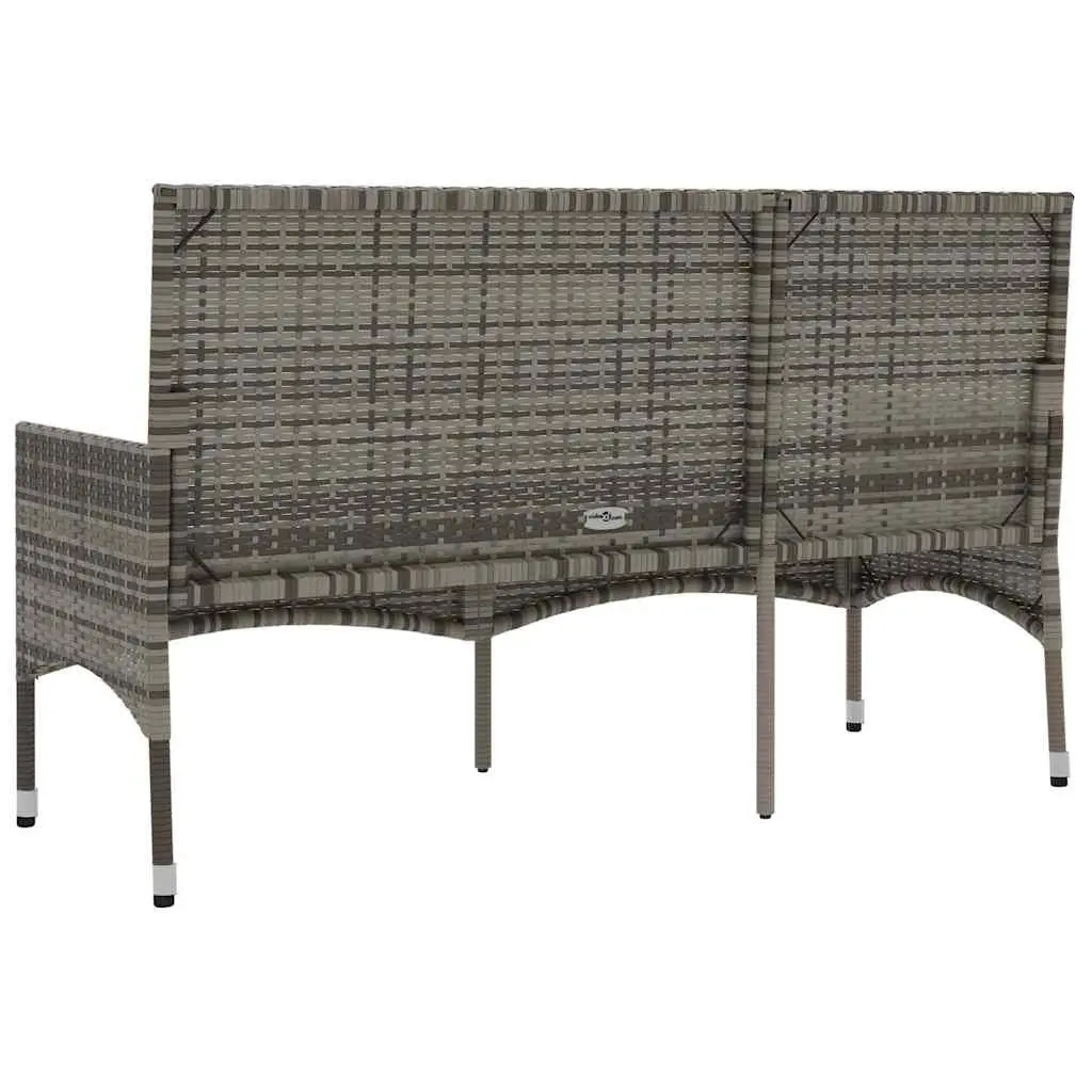 3-Seater Garden Bench with Cushions