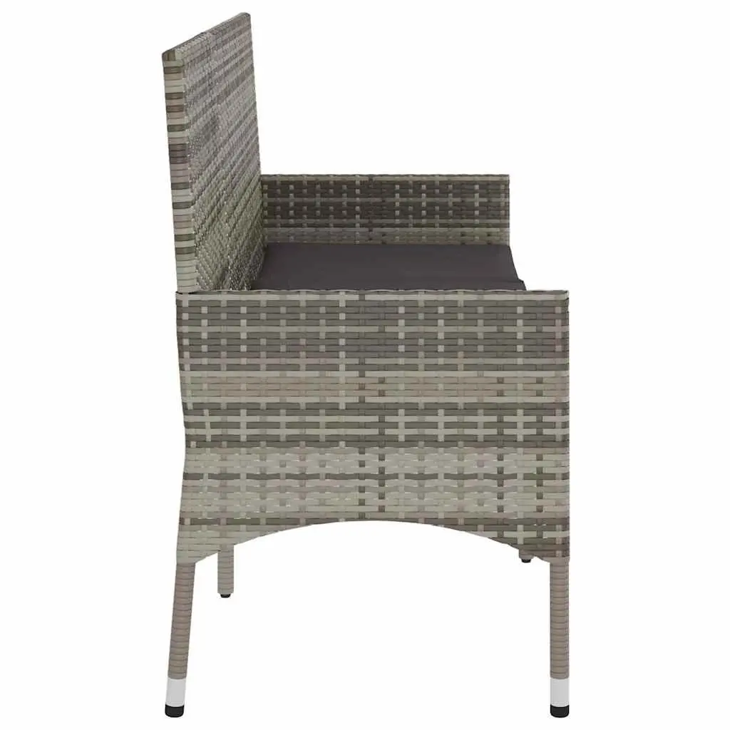 3-Seater Garden Bench with Cushions