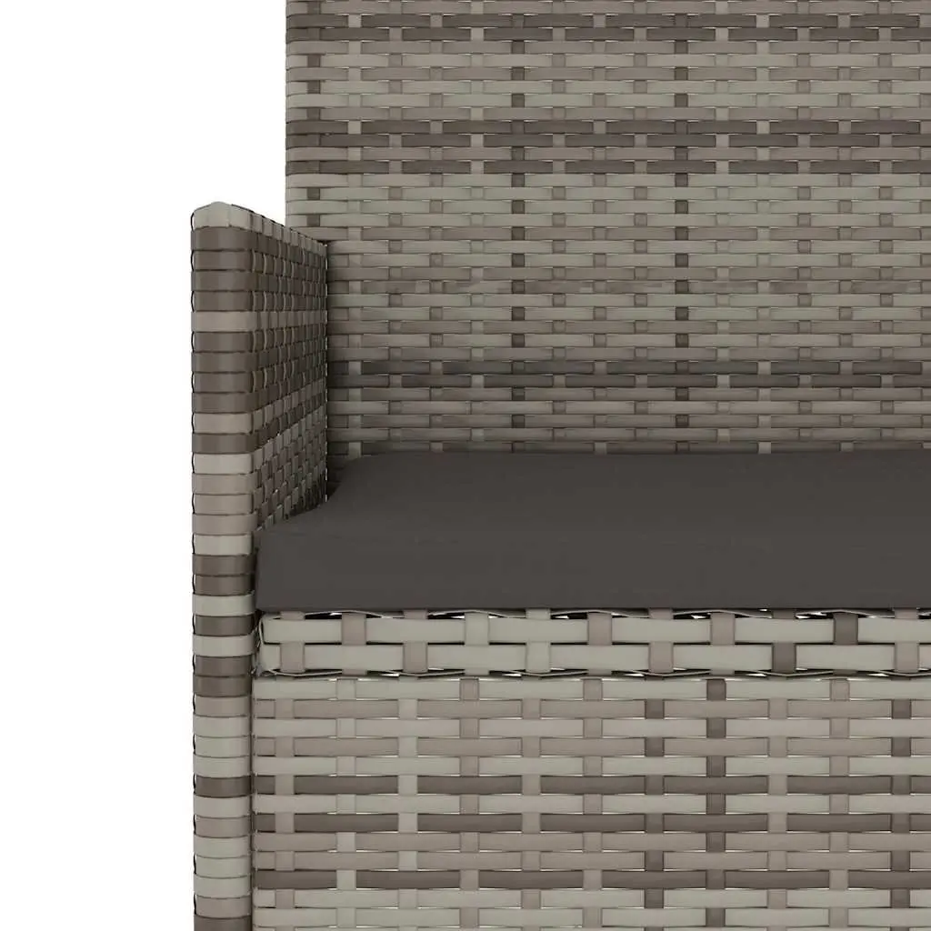 3-Seater Garden Bench with Cushions