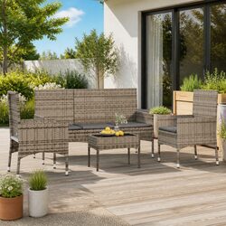 Your Ideal 4-Piece Outdoor Lounge Set with Cushions