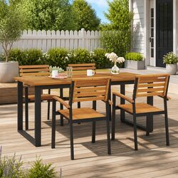 Your Perfect Outdoor Dining Companion: Solid Acacia Table