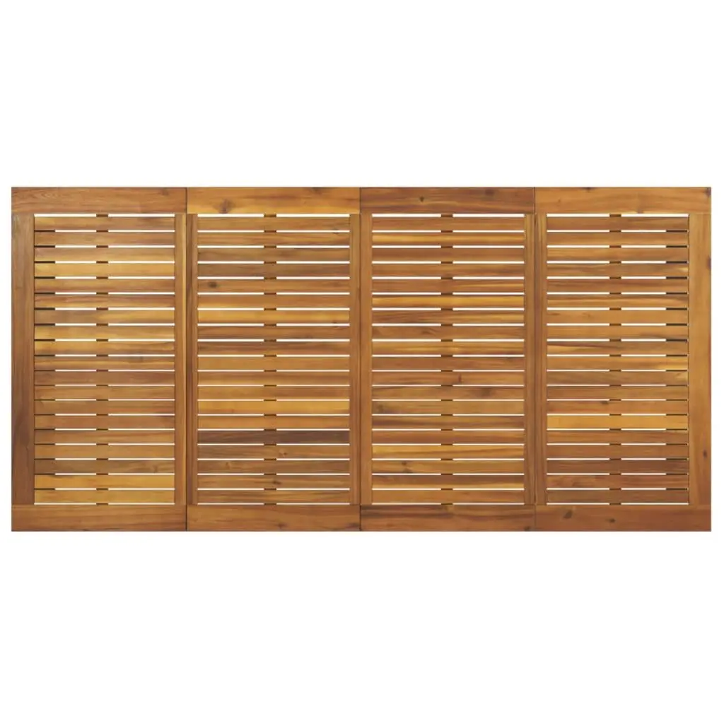 Garden Dining Table Solid Acacia Wood U-shaped Legs 180 x 90 x 75 cm