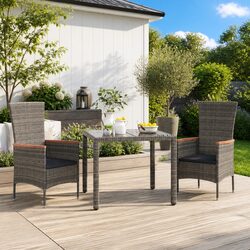 Friendly Grey Outdoor Chairs Set of 2 for Your Patio