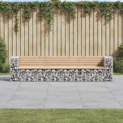 Enjoy the Gabion Garden Bench for Your Outdoor Space