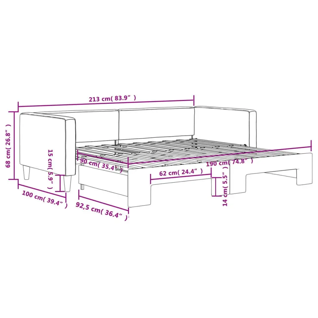 Grey Daybed with Trundle for Relaxation