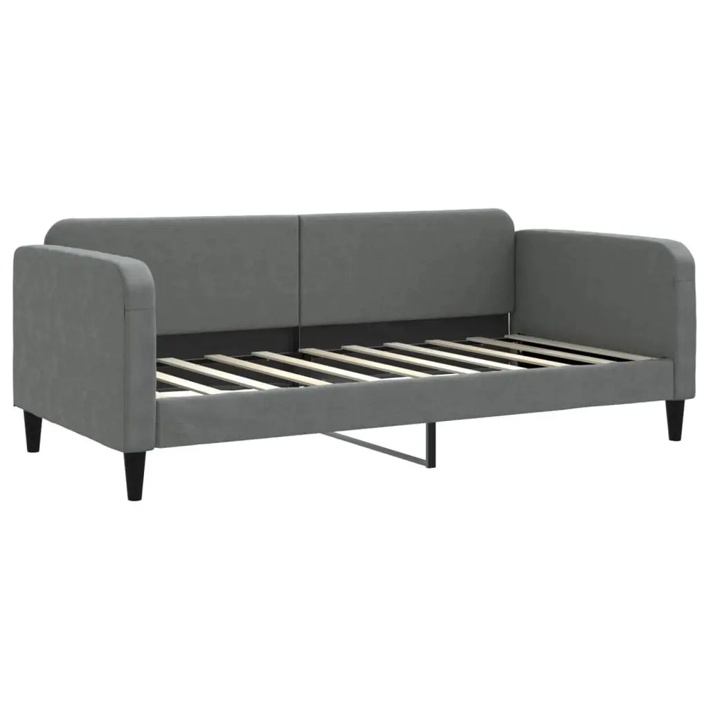 Daybed with Trundle Sofa Bed Frame Grey 90x190 cm Guest Bedroom Living Room