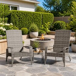 Your Friendly Outdoor Companion: Grey Adirondack Chair