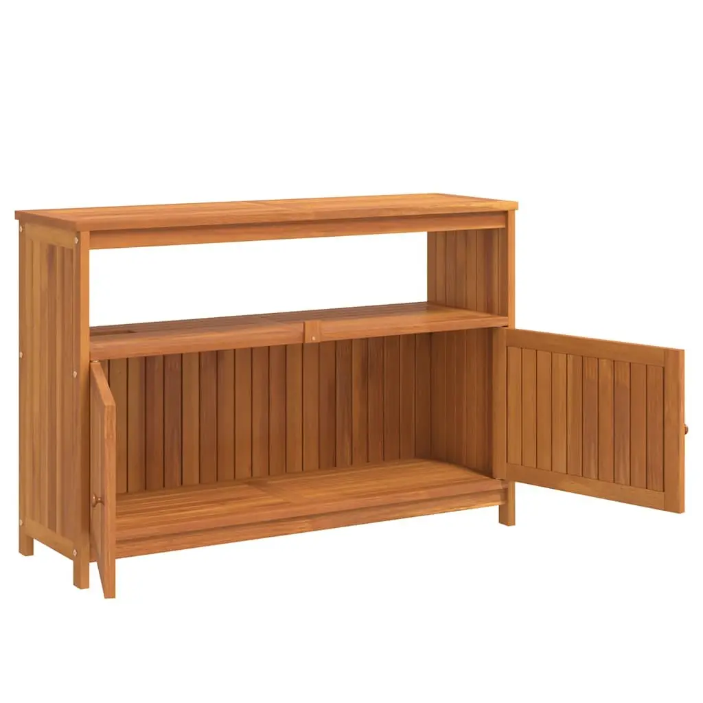 Garden Console Table 110x35x75cm Outdoor Storage Furniture Solid Wood Acacia