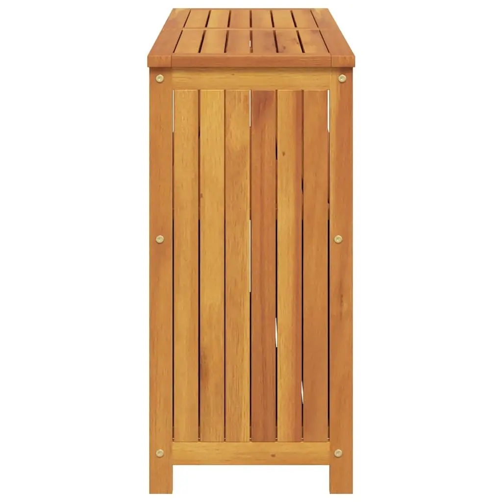 Garden Console Table 110x35x75cm Outdoor Storage Furniture Solid Wood Acacia